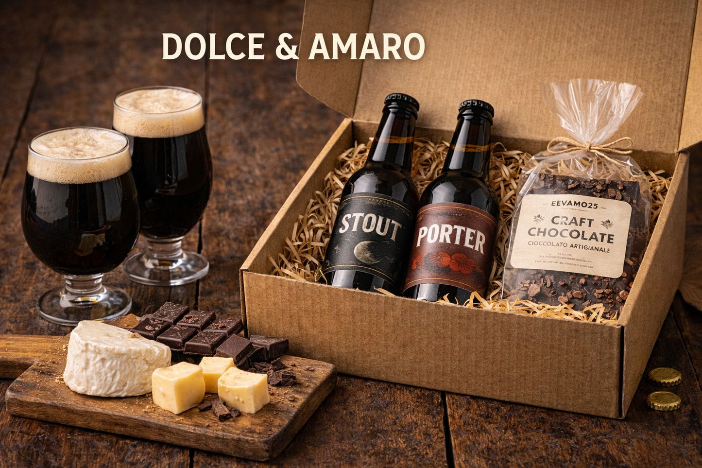 DolceAmara - Box Birra, Cioccolato & Formaggio